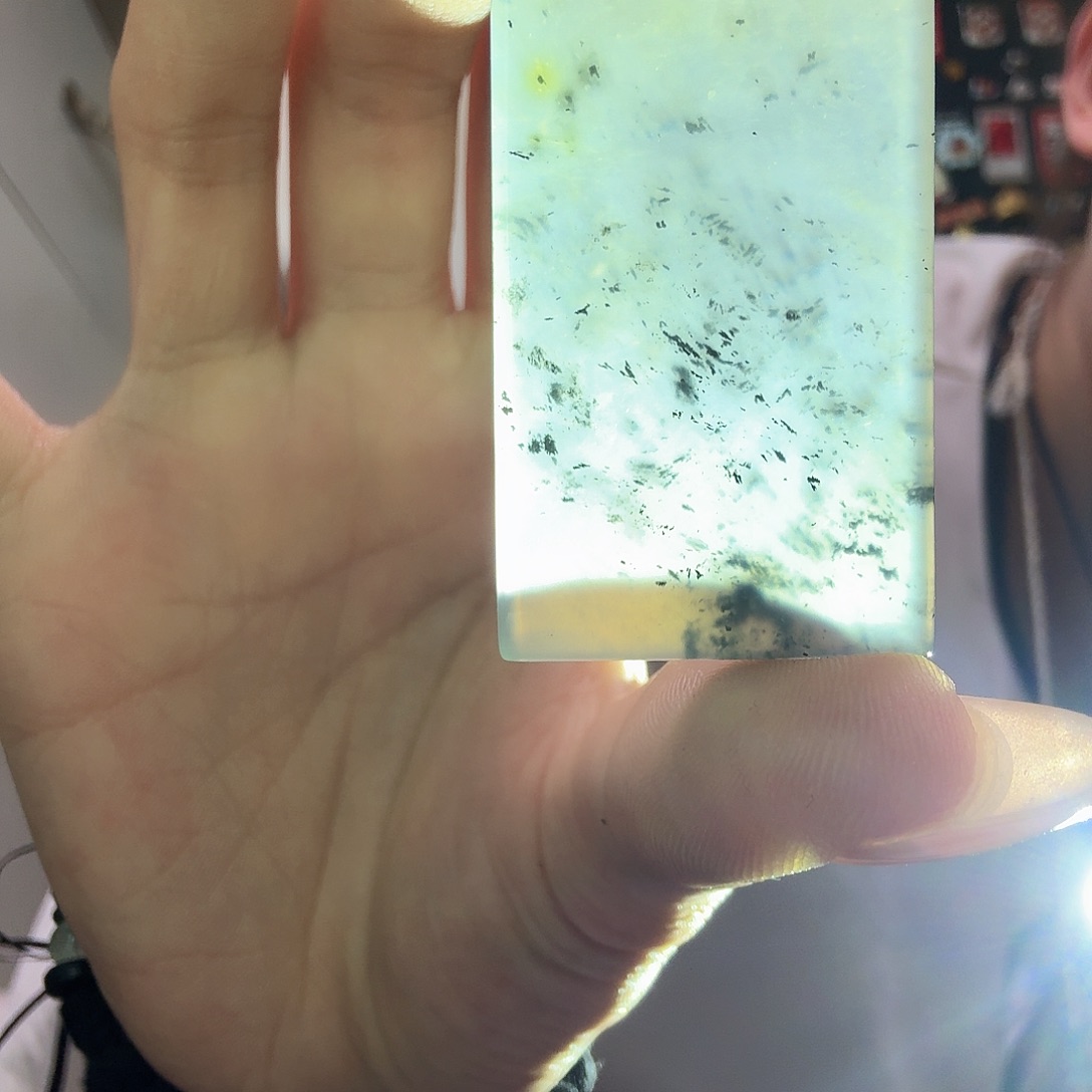 蛇纹石玉未镶嵌平安无事牌