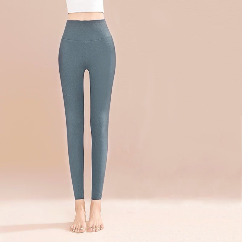 玲姐定制-女士修身显瘦双面磨绒柔软高腰秋冬保暖秋裤492012