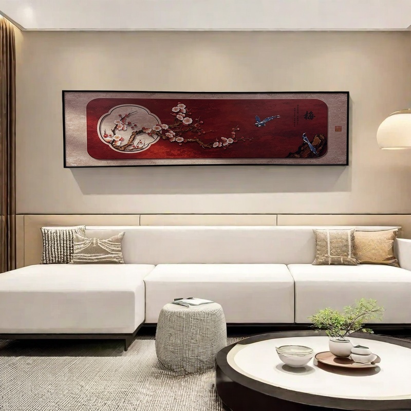 高档 办公室 轻奢 现代 装饰画 床头挂画 沙发背景  新中式