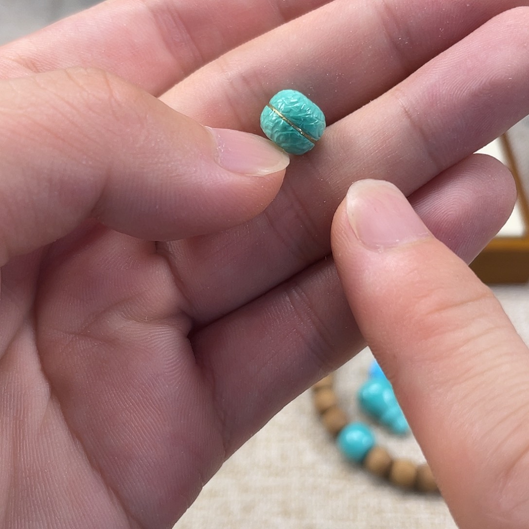 原生态湖北松配饰，直径8.8