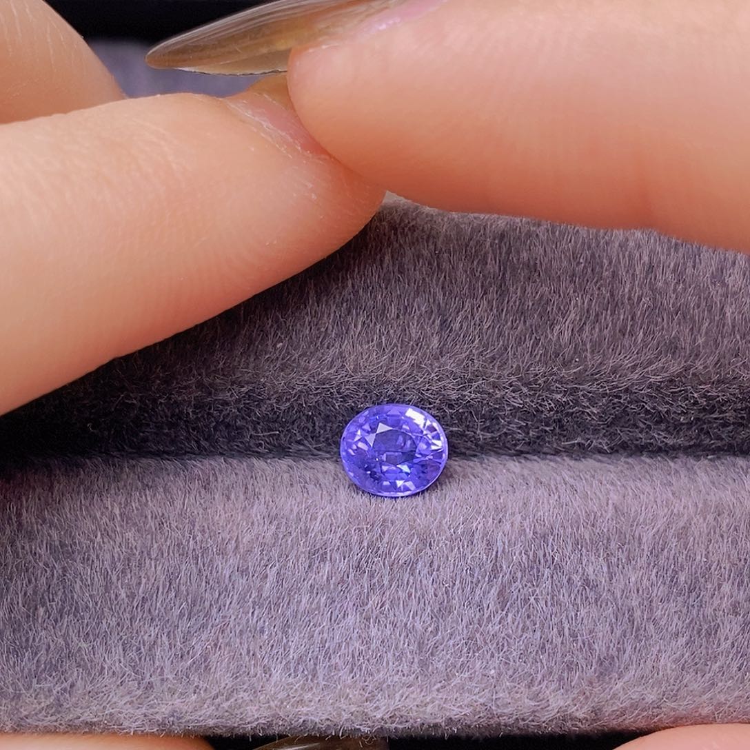 裸石蓝宝石CGRL无烧紫罗兰VB明亮1.41ct/0210