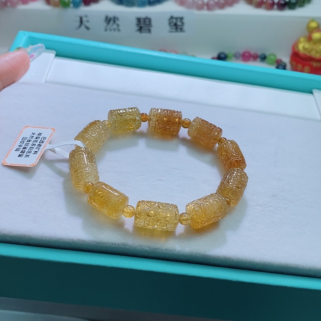 碧玺手链未镶嵌10mm左右