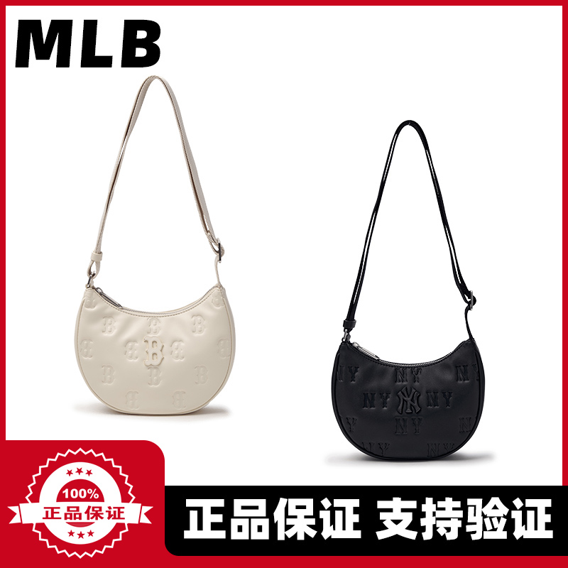 MLB专柜正品24年新款暗纹满标金属小标通勤包斜挎包 CRS02