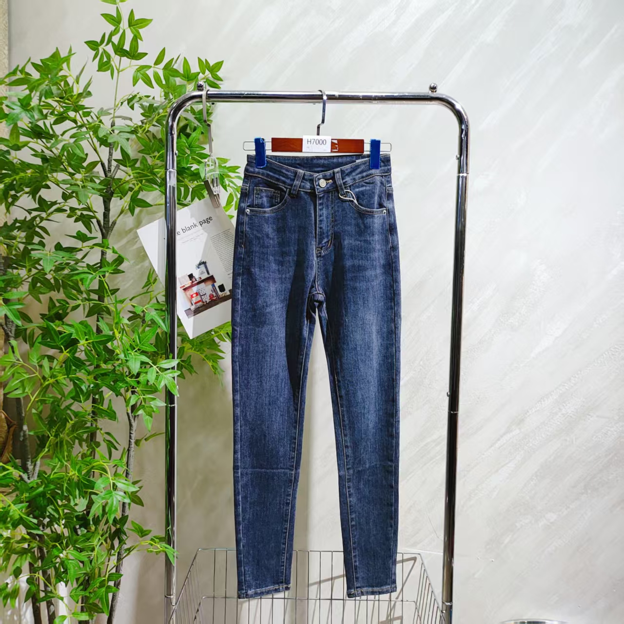 【H7000】 女士气质轻奢百搭牛仔裤