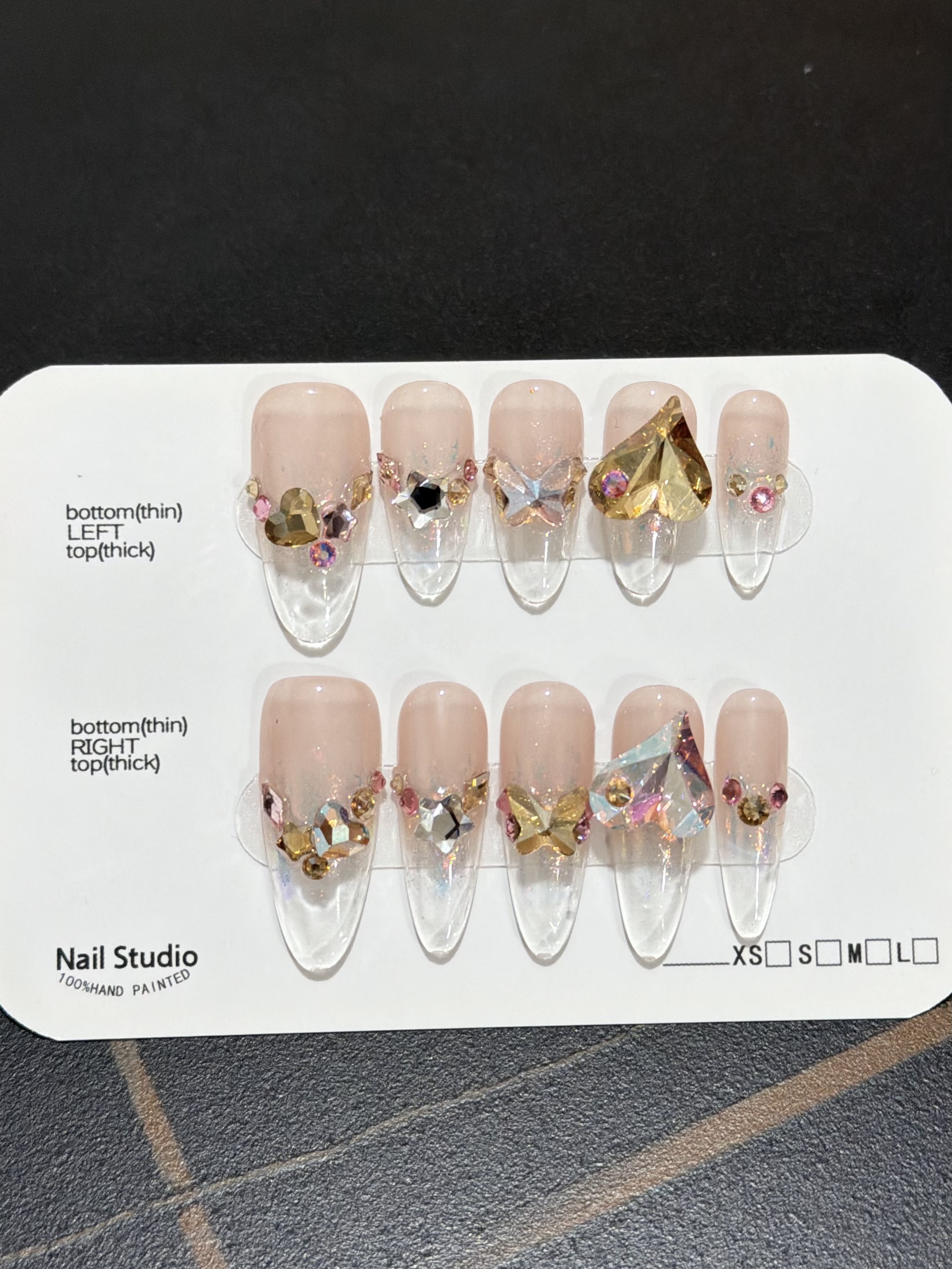 【金粉世家】施华洛华子高级可拆卸式穿戴甲