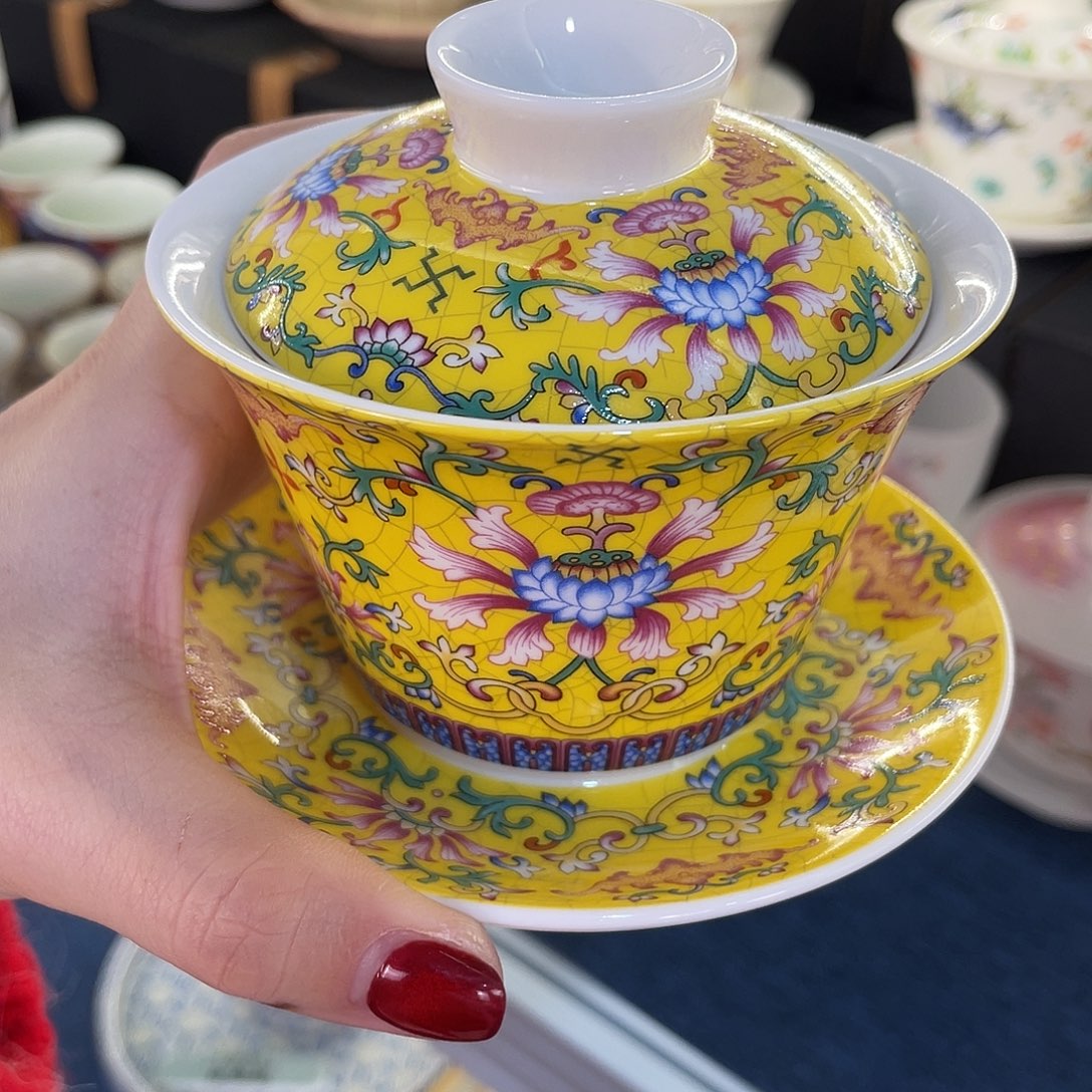 陶景德陶瓷盖碗茶具