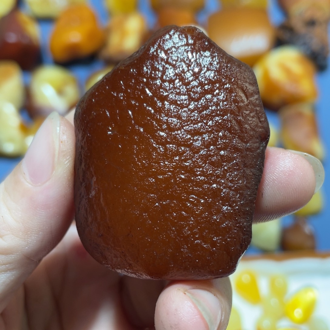 定制蜜蜡未镶嵌全皮荔枝