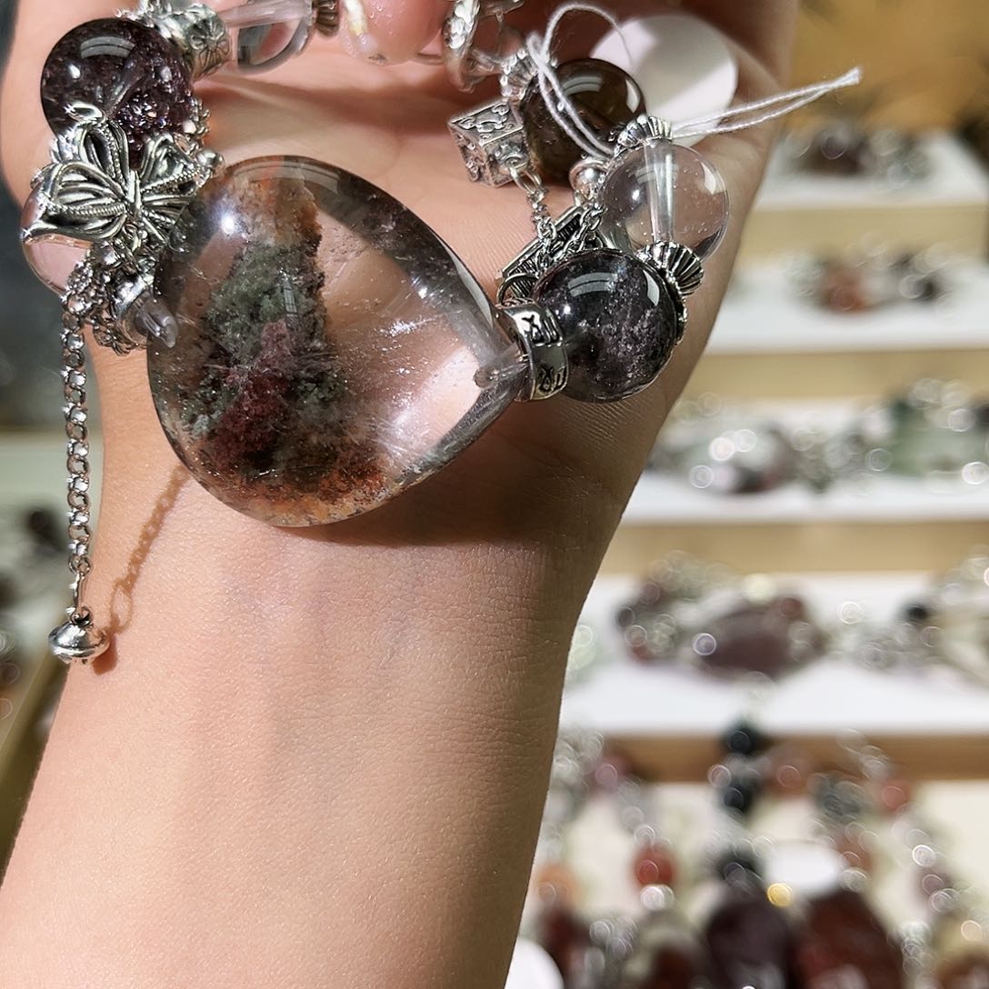 水晶手链合金小**?手串