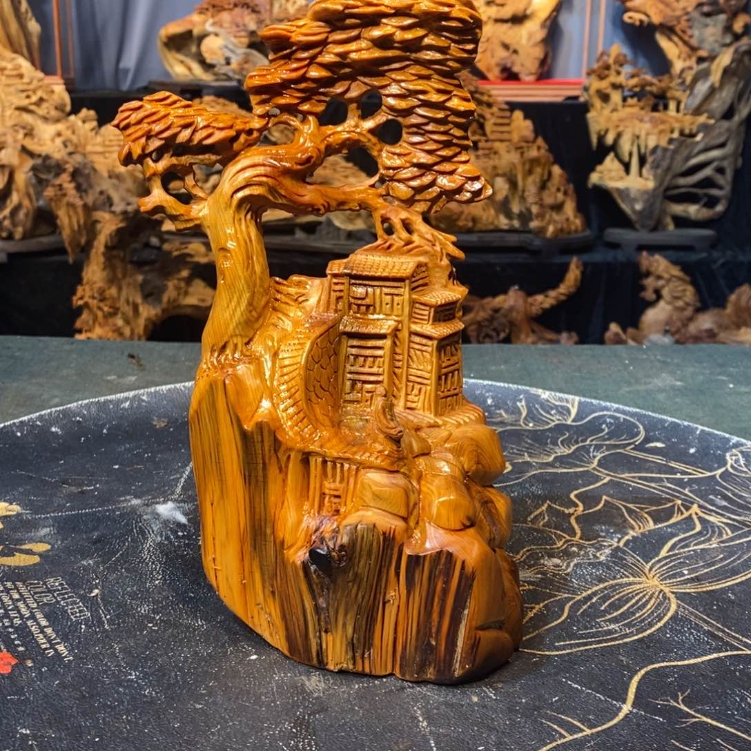 柏木（崖柏）红油崖柏山水