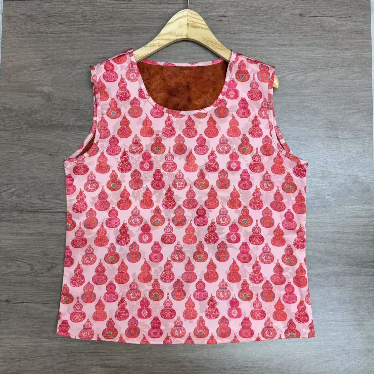 【红葫芦背心】新中式印花常规葫芦印花背心夏季新中式中国风