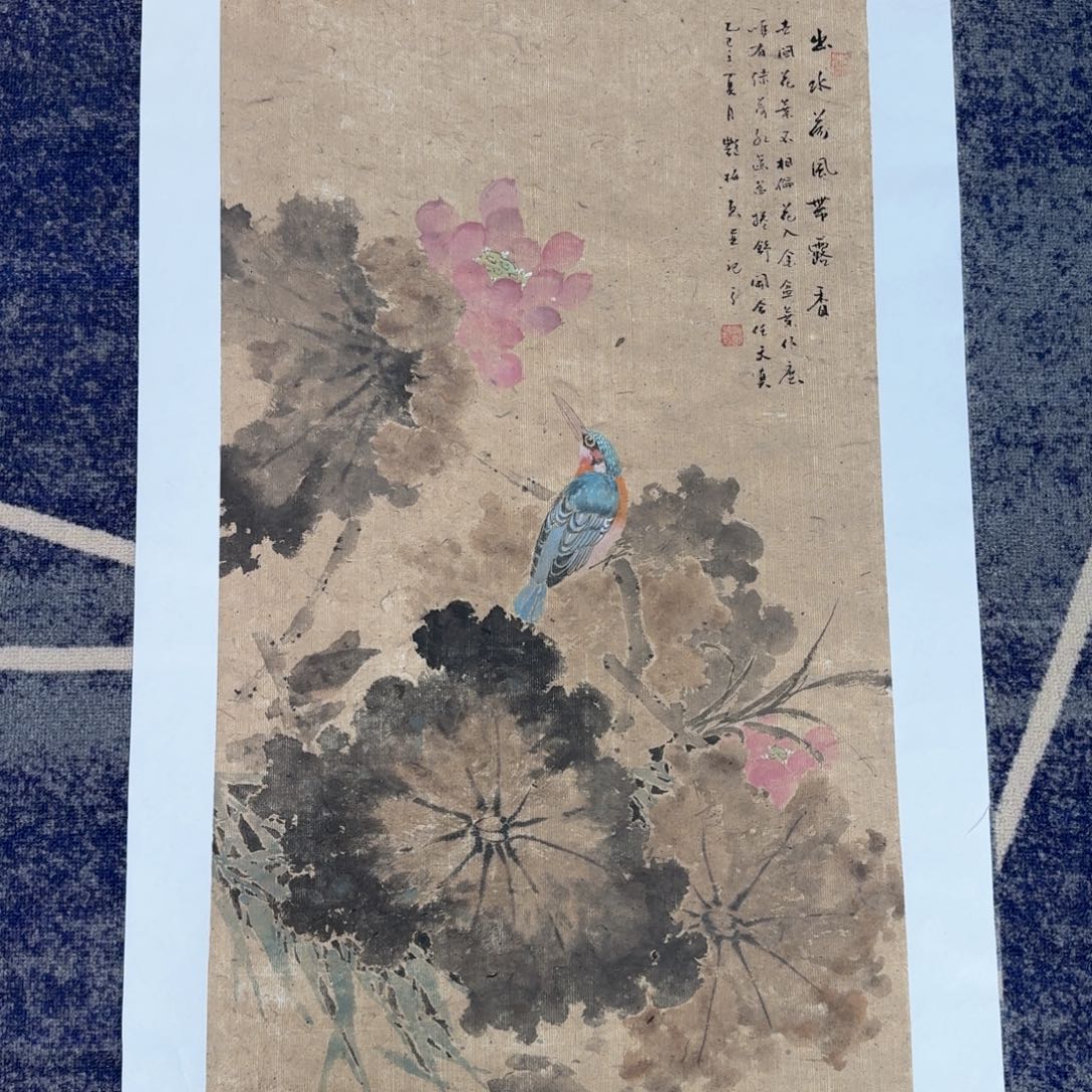 国画纯手绘山水花鸟作品