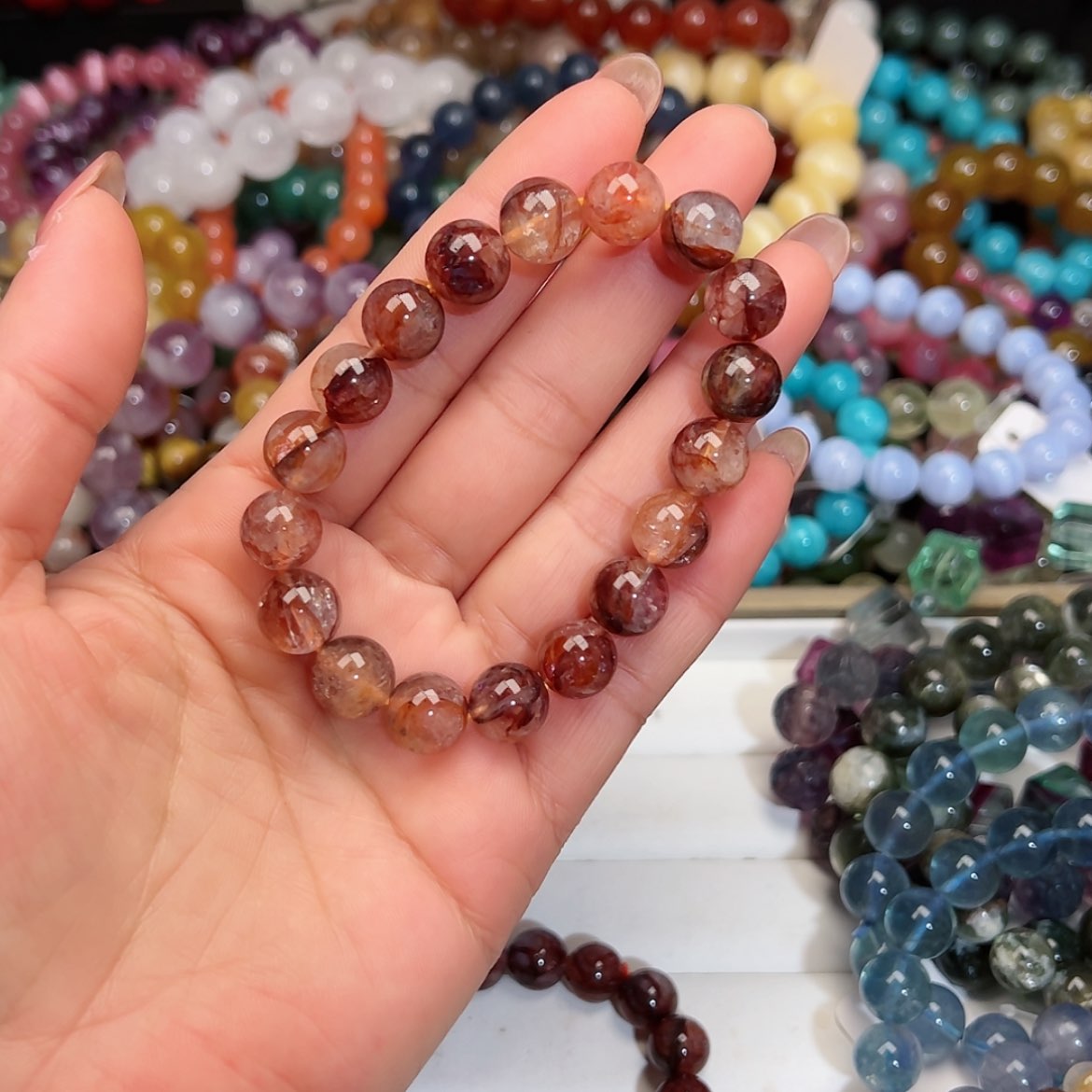 【闪购商品】烟晶手链银S925镶嵌喵*102水晶