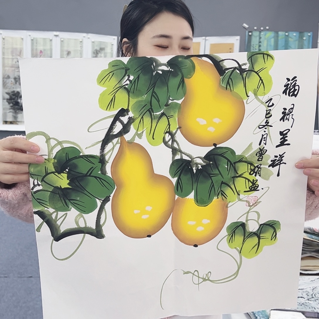 国画事事顺心如意万事如意万事