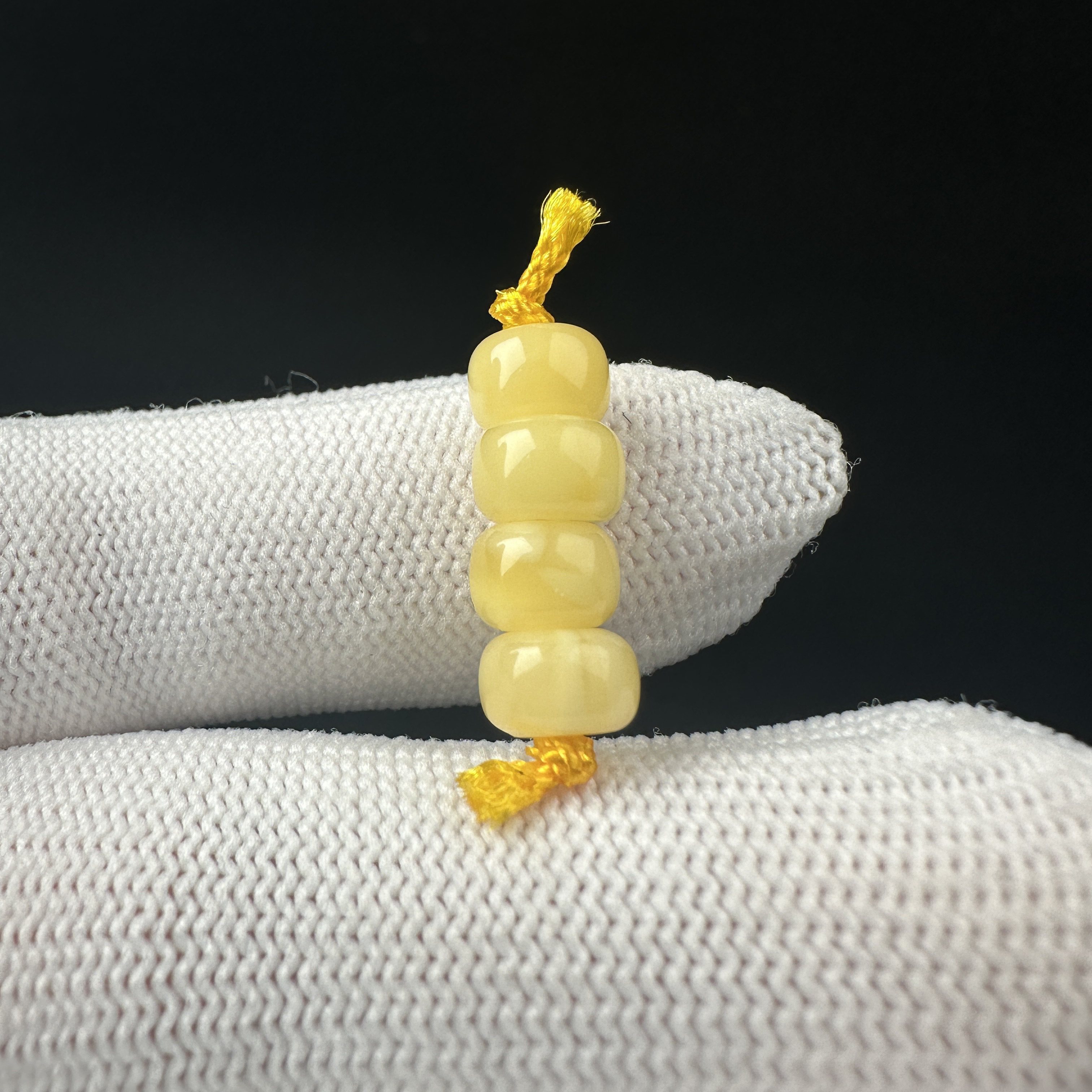 K3573天然原矿蜜蜡 隔珠7mm支持复检假一罚十