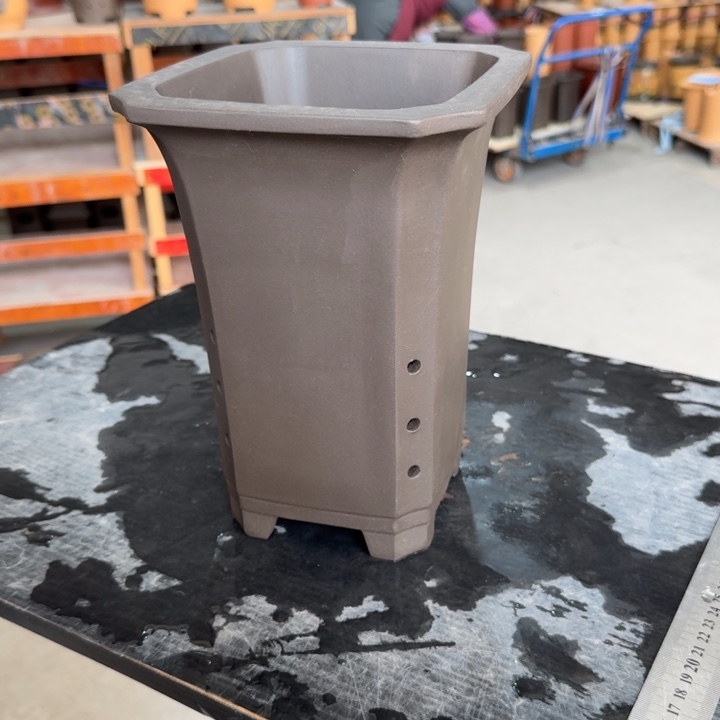 紫砂花盆高度22口径16