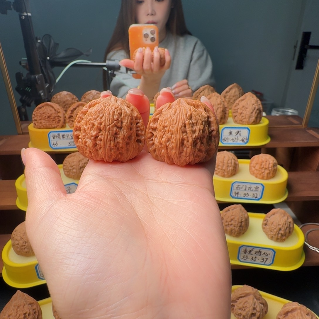 文玩核桃吊坠42全品泥鳅背