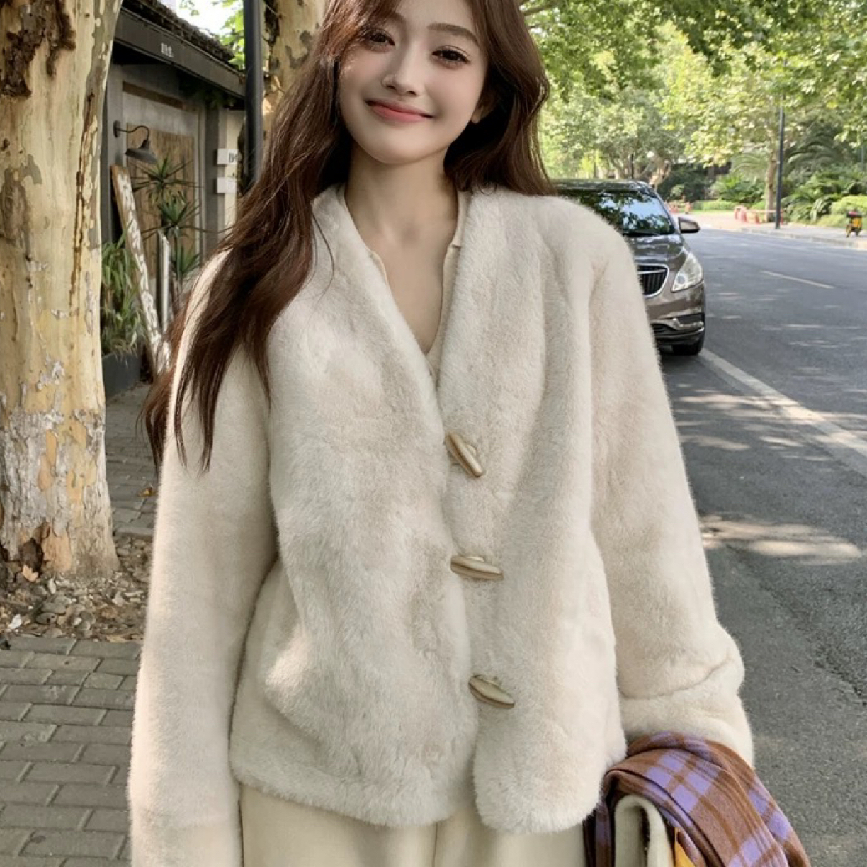 85521牛角扣毛外套a29