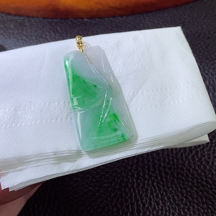 定制翡翠18K金镶嵌翡翠