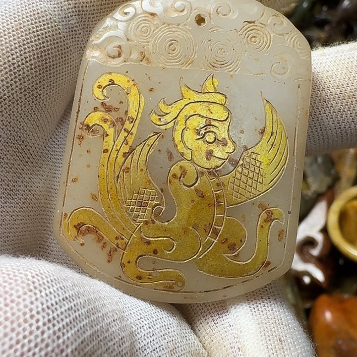 和田玉未镶嵌挂件