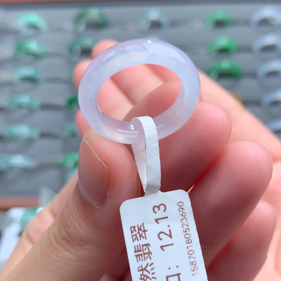 翡翠戒指未镶嵌天然