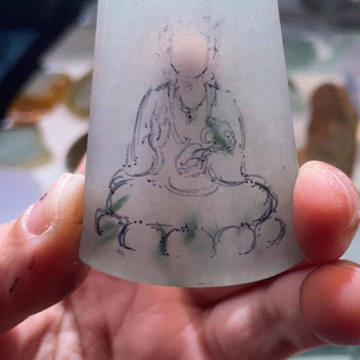 翡翠未镶嵌吊坠(不含链)翡翠料子