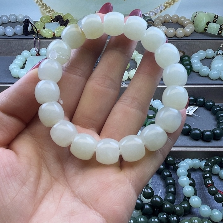 和田玉未镶嵌手链