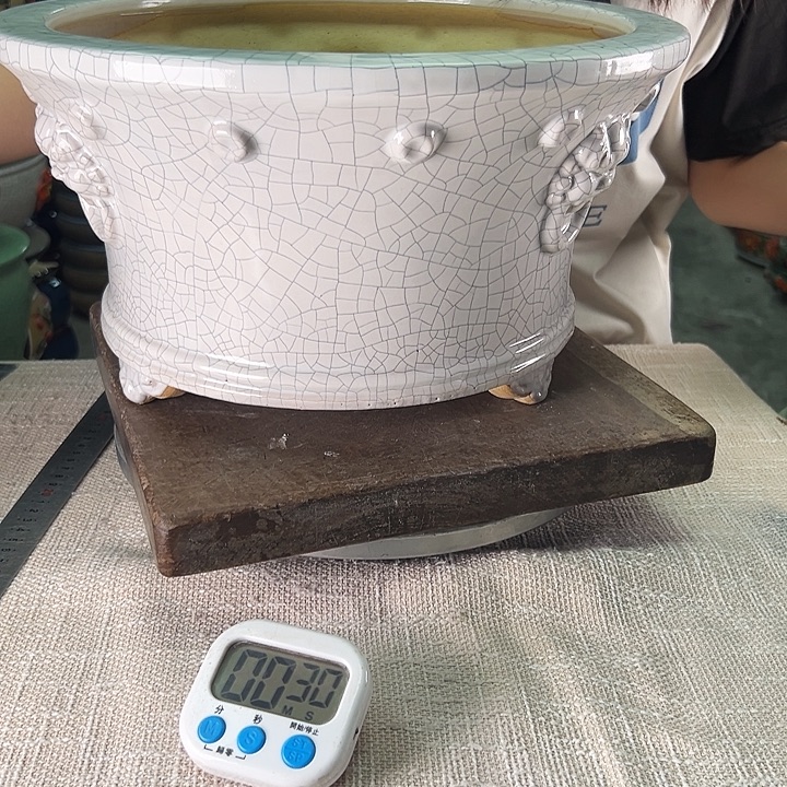 浊***生泳坤堂石湾花盆陶瓷