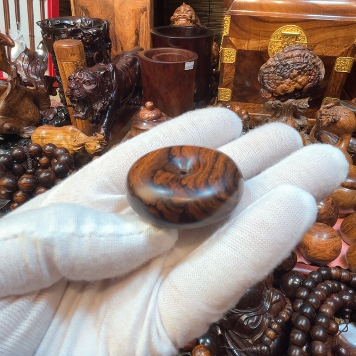 黄花梨/降香黄檀海南黄花梨平安扣4.0-14.6重14.4克