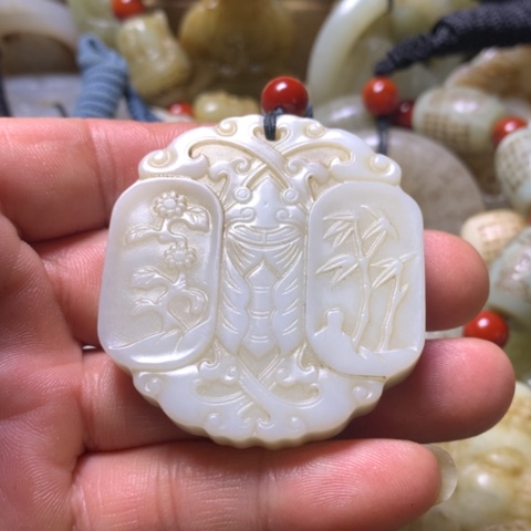 未镶嵌和田玉挂件天*