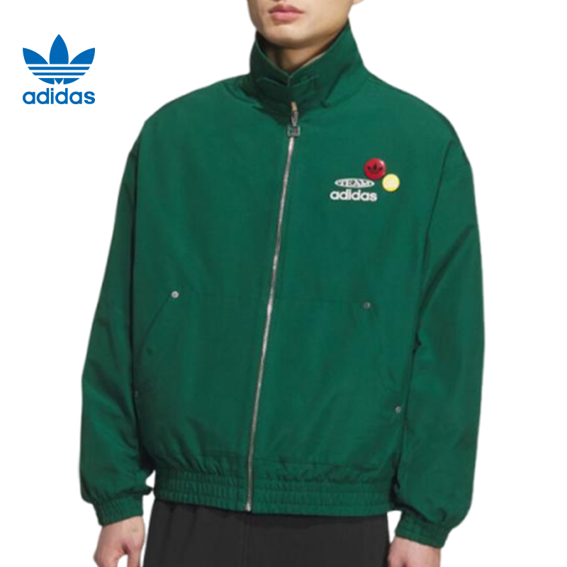 adidas阿迪达斯【环*】三叶草男子运动休闲夹克外套KC0136