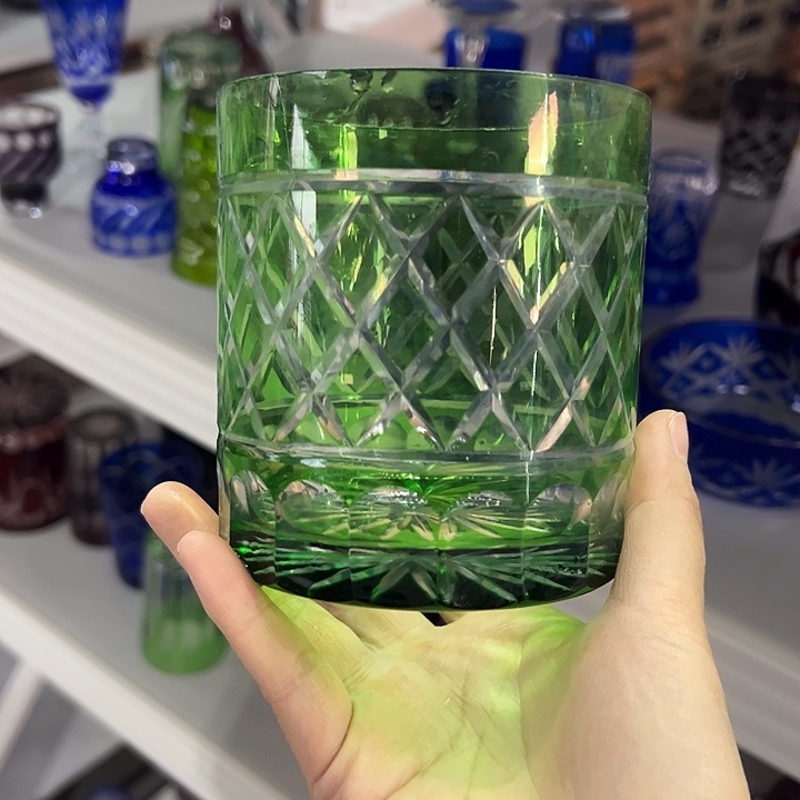 平底款水晶玻璃微瑕一个