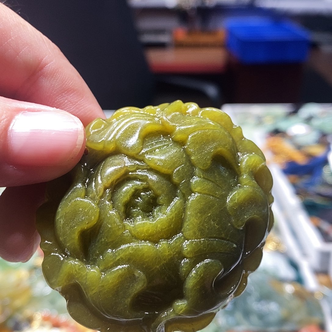未镶嵌岫玉毛衣链