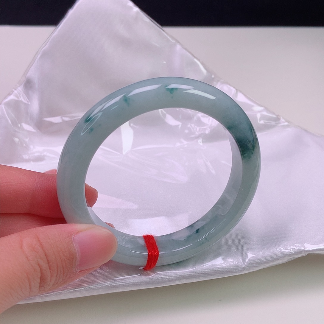 翡翠手镯未镶嵌53正圈