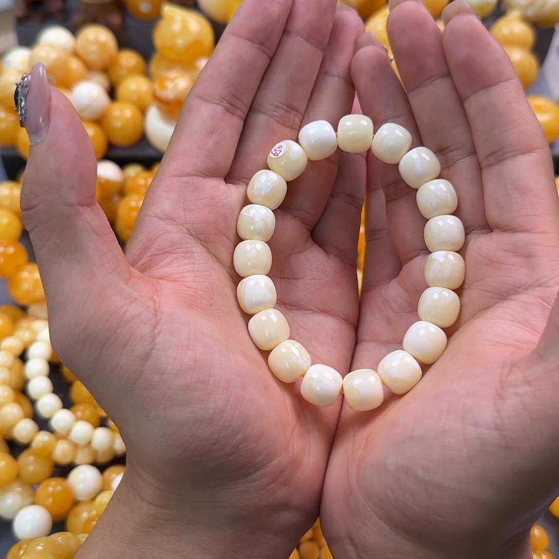 蜜蜡未镶嵌珠宝奇石同料12mm