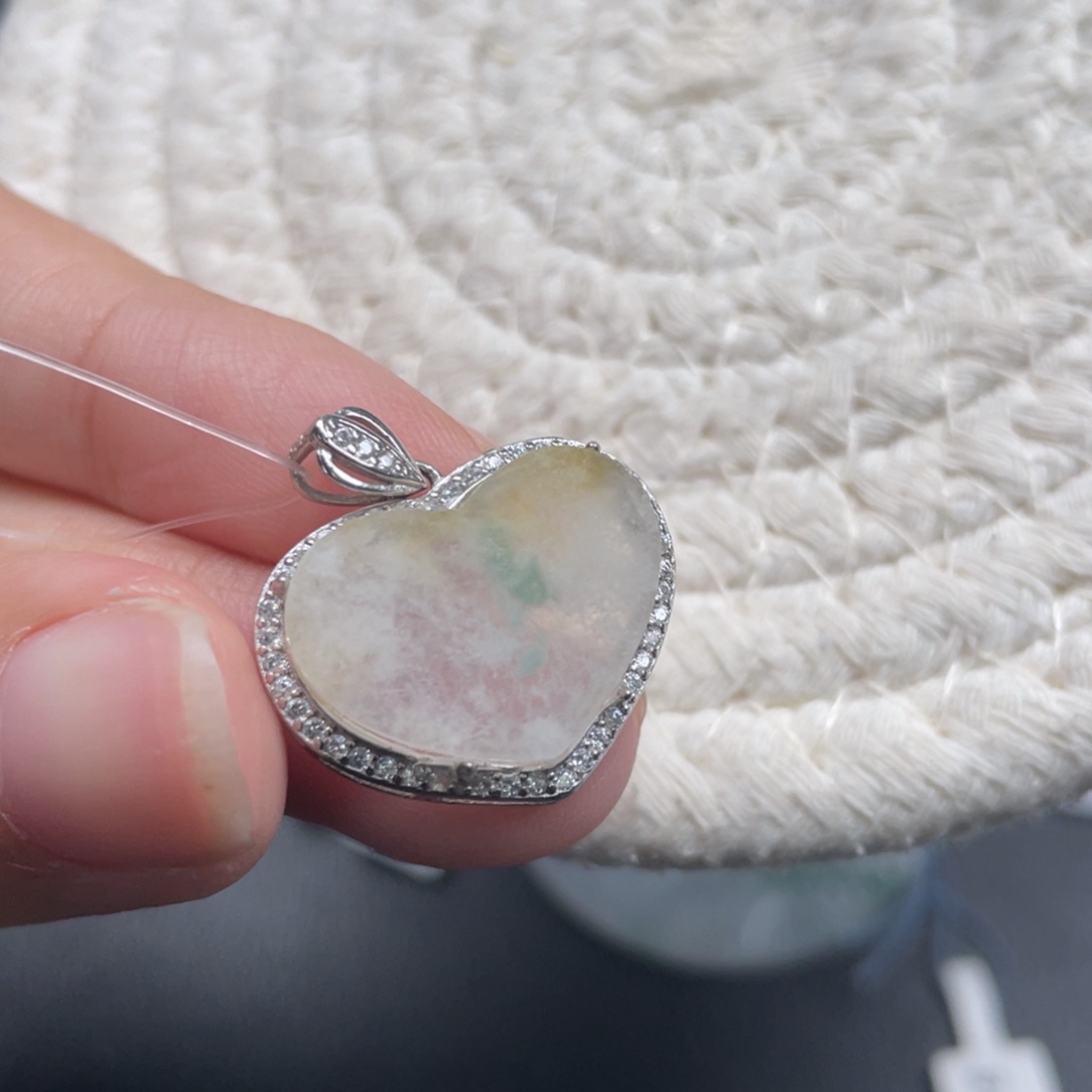 翡翠银S925镶嵌手链天然A货缅甸翡翠