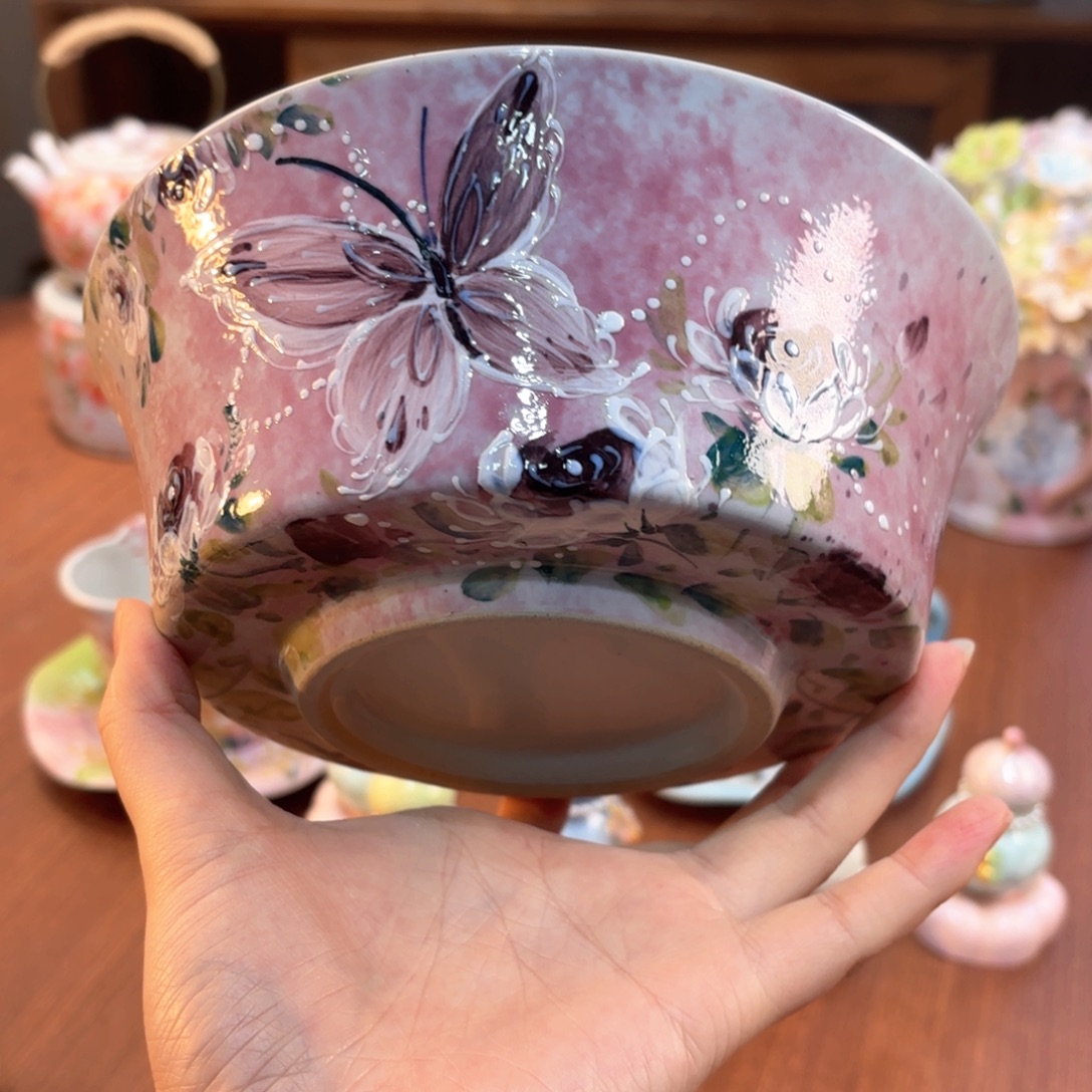 景德镇手绘高温釉下彩陶瓷茶具