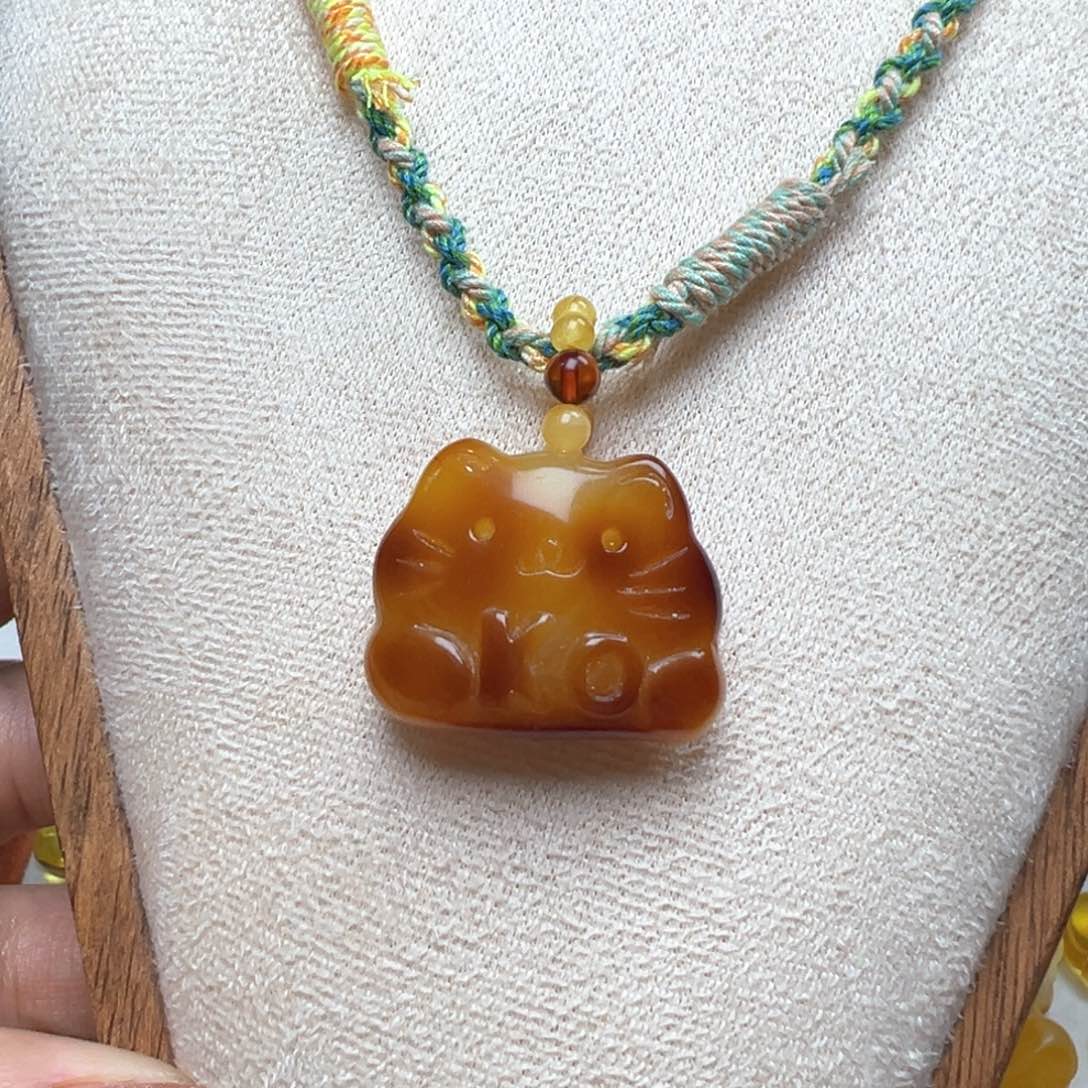 琥珀吊坠(不含链)未镶嵌