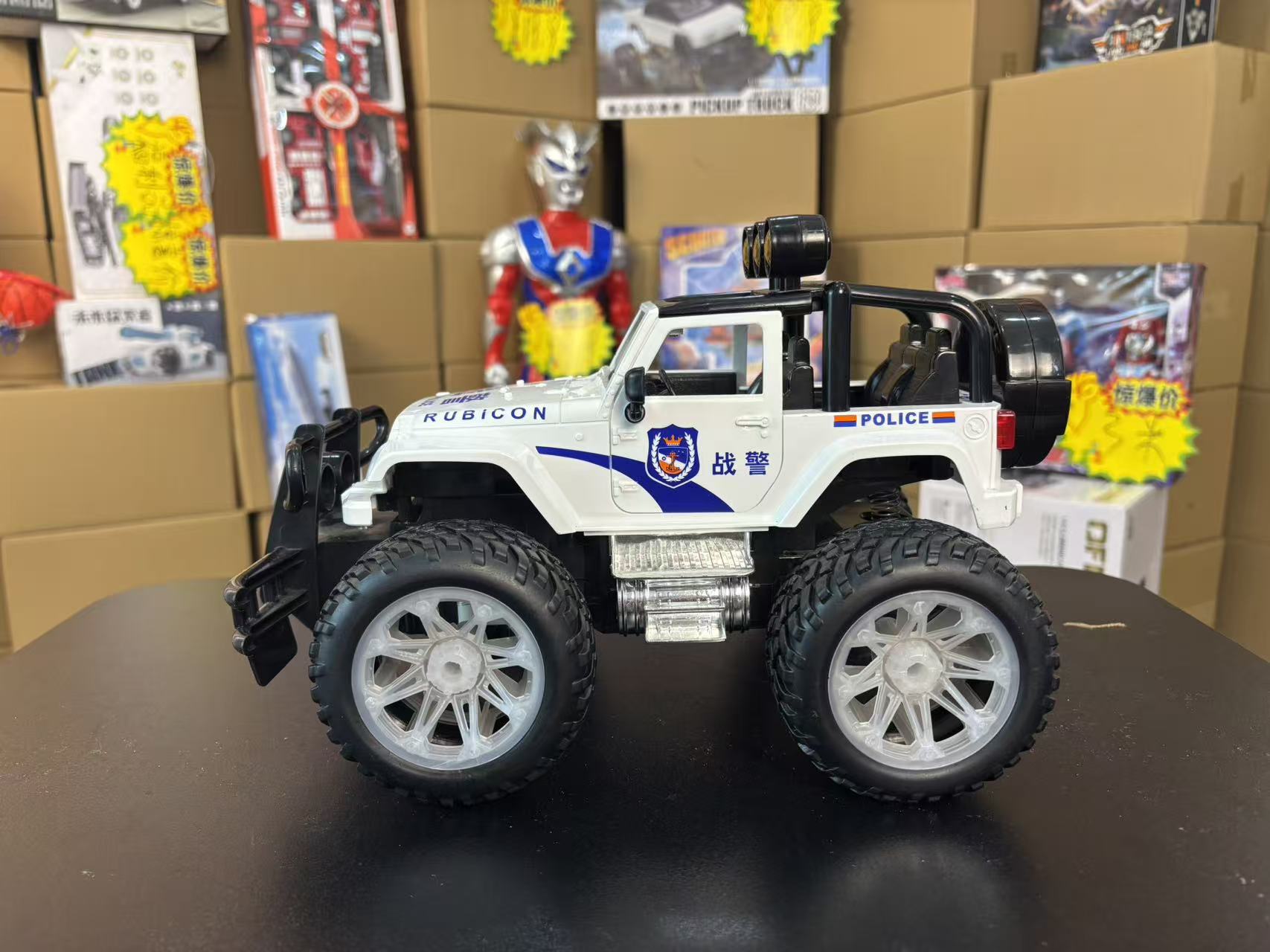 大号惯性警车战警车越野车适合生日礼物科学实验玩具