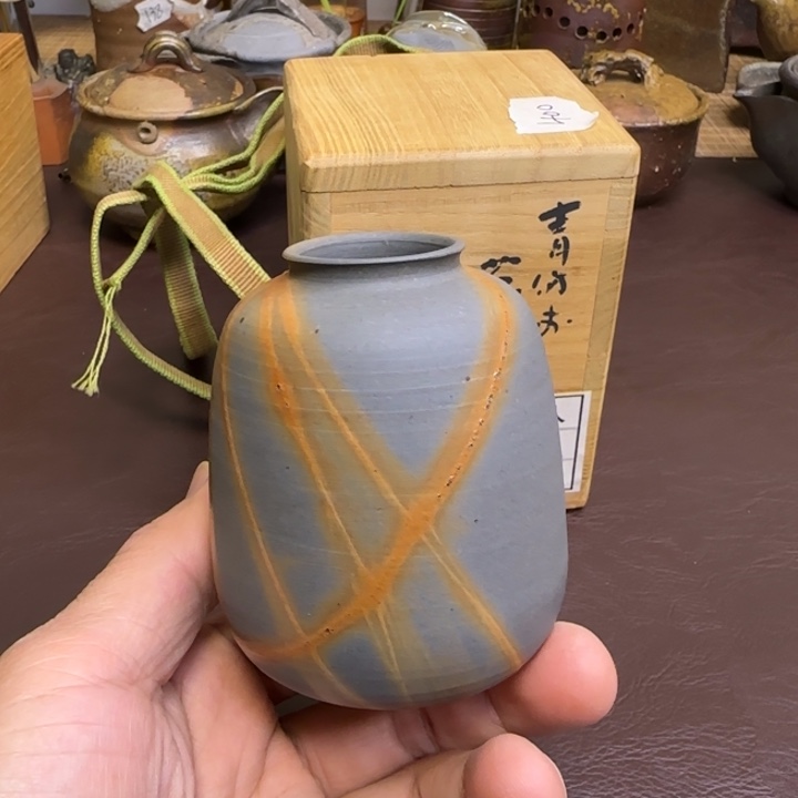 备前烧作品备前烧小西陶古早期茶入