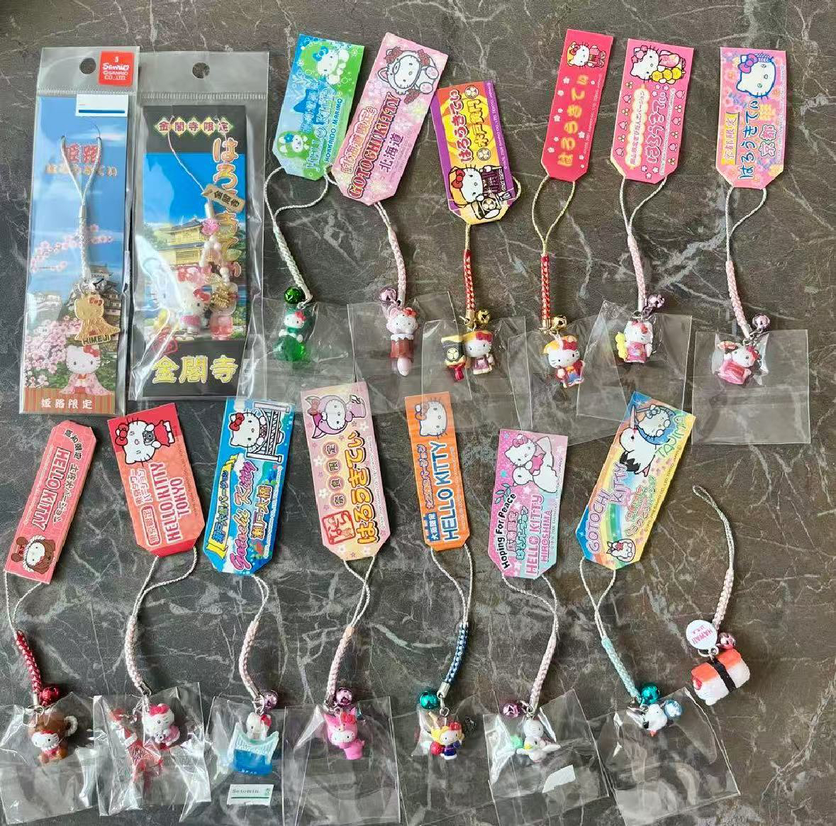 HelloKitty地域限定稀有中古挂件手机饰品玩具周边