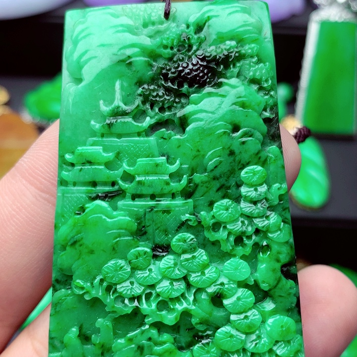 翡翠未镶嵌吊坠(不含链)