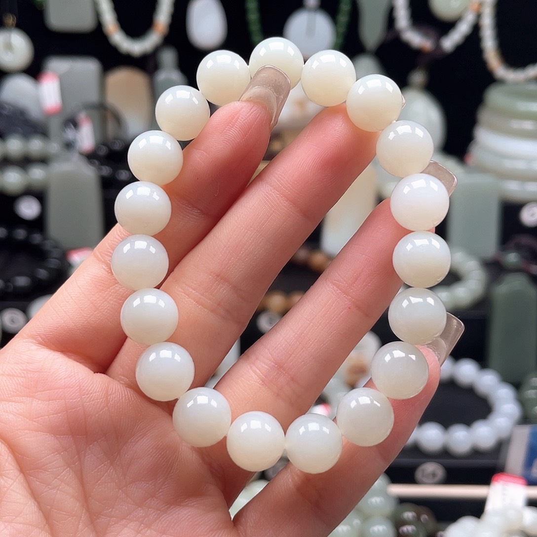 和田玉未镶嵌手链