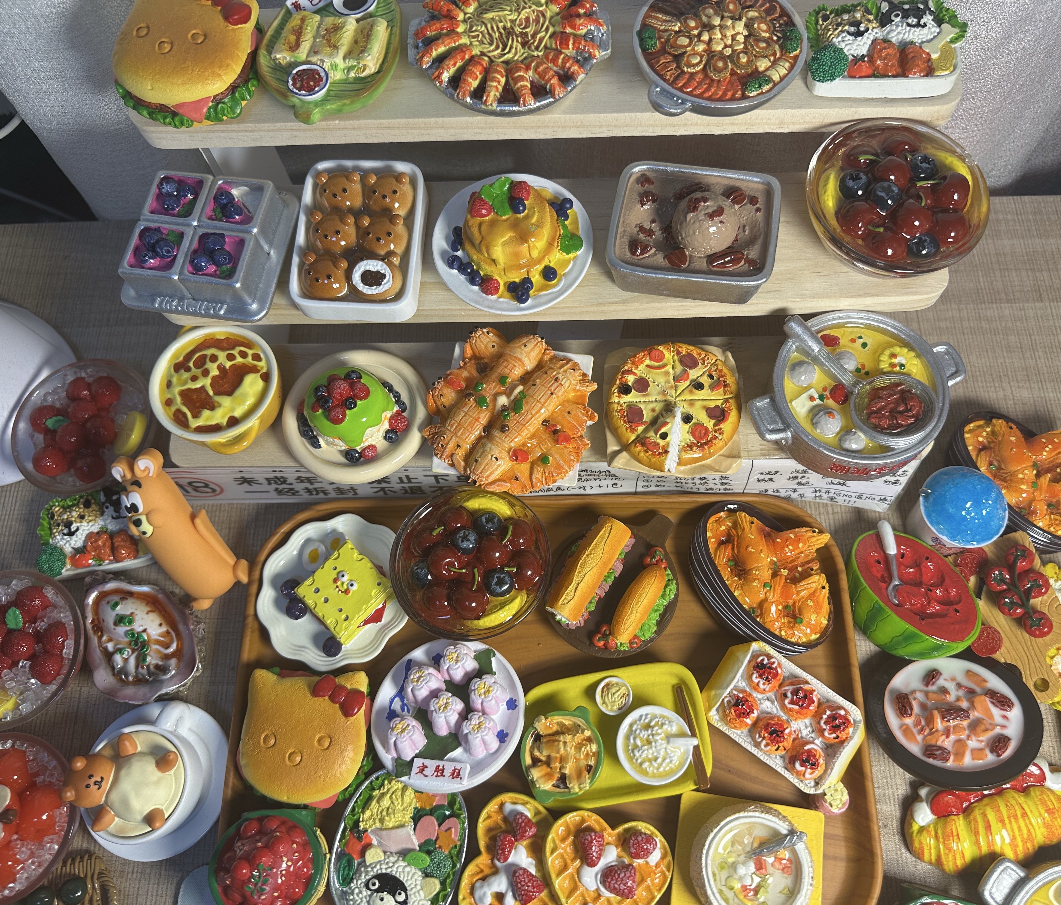 (微瑕款介意勿拍)3D立体磁吸树脂食玩冰箱贴