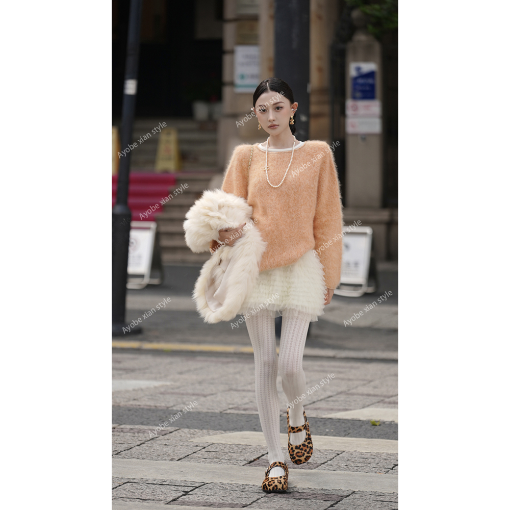 【AYOBE】小贤  多巴胺重磅羊毛简约韩系多色针织毛衣