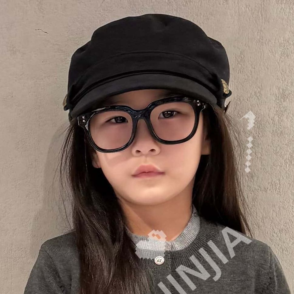 大金定制秋季巨好看儿童平顶重工贝雷帽