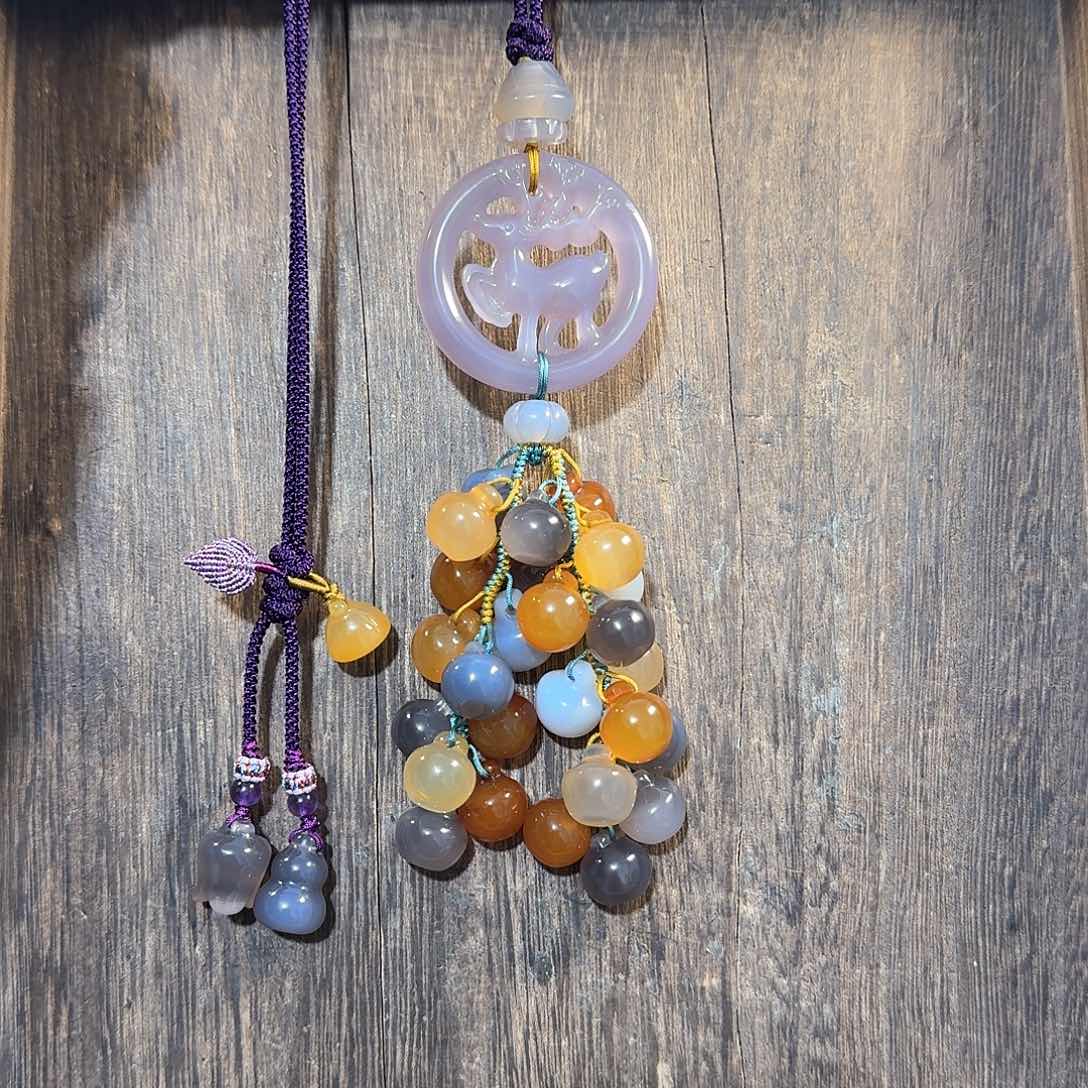 玛瑙/玉髓挂件福利款未镶嵌尼*塔