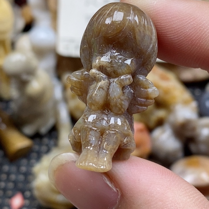 颈饰未镶嵌硅化珊瑚（珊瑚玉）有瑕