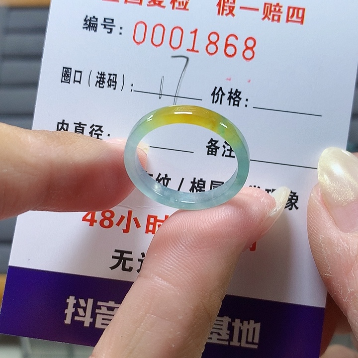 翡翠未镶嵌戒圈1868