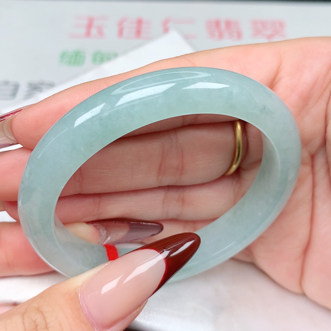 未镶嵌手镯翡翠53-54圈口贵妃