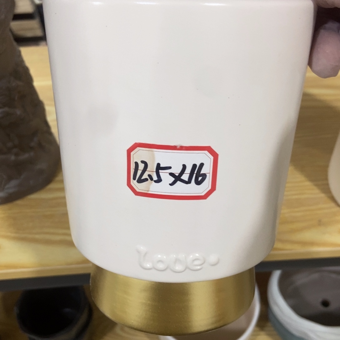 红陶高温陶瓷花盆